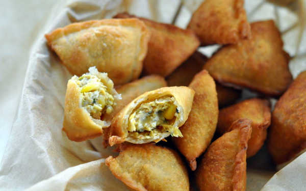 veg baked samosa